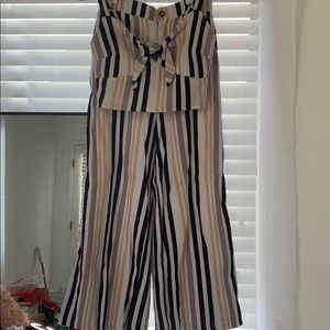 Hollister Striped crop top set